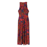 Print Floral Dress Woman Summer Long Dresses For Women 2023 Vintage Sleeveless Midi Dress Ruched Elegant Party