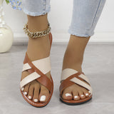 Zingj Hollow Color Matching Large-Size Slippers Women Wear Retro Sandy Beach