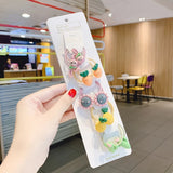 Children Cute Cartoon Fruit Elastic Hair Bands Girls Baby Lovely Rubber Bands Ponytail Holder Kids Hair
