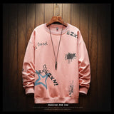 Men Sports Shirt Loose Hip-Hop Street Fashion Men Personality Patchwork Letter Print Casual Shirt Without