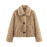Women's 2025 New Explosive ZA Fur Curly Jacket