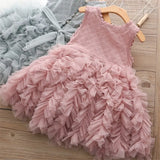 Dresses for Girls Lace Tulle Ball Design Baby Girl Dress Party Dress For 3-8 Years Infant Dresses for toddler