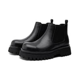 2025 New Youth Tooling High Top Foot Round Head Middle Tube Thick Bottom Middle Heel Martin