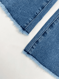 Washed Push Up Flare Leg Jeans- Outfit