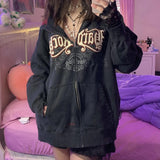 Hard Rock Graphic Zip Up HoodieOutfit