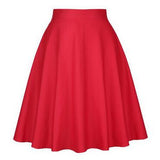 Summer Rockabilly Skirt Vintage 50s Floral High Waist Retro Hepburn Swing Cotton Women Clothing 60s Midi Casual