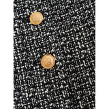 2025 New Women's Casual Single-Clip Round-Neck Long Sleeve Loose Texture Short Small Fragrant