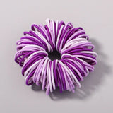 100Pcs/lot Hair Bands Girls Candy Color Elastic Rubber Band Hair Bands Child Baby Headband Scrunchie Kids Hair