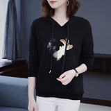 Women Autumn Thin Hoodies Fashion Comfy Hooded Sweatshirt M-4XL Women Hip Hop Hoodie Classic Hoody Pullover Tops Clothes
