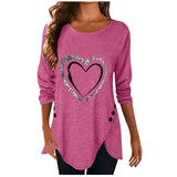 Women Casual Long Sleeve O Neck Button Irregular T Shirt Spring Vintage Loose Shirt Oversize 2XL Tee Shirt Oversized Tops