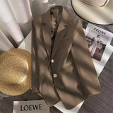 Jacket Women 2025 Spring And Autumn New Korean Version Of The Design Sense Of Niche Fashion Fried Street Casual Suit Top