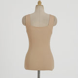 Ribbed Tank Top Women White 2021 Summer Casual Fitness Short Vest Candy Colors Knitted Off Shoulder Sexy Crop Top