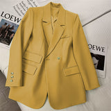 Zingj Spring And Autumn New 2024 Korean Version Of The Suit Jacket Female Minority Spring And Autumn Temperament Long Sleeve Casual Retro