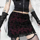 Summer 2024 New Spicy Girls Hip Skirt Dark Style Sexy Velvet Double-Body