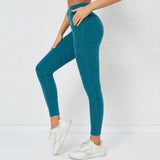 Zingj Quick Dry Lift Hip Tight Yoga Pants Pleated High-Waist Fitness Pants Over Wool Running Pants- Outfit