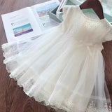 Dresses 2021 Fashion Girl Dress Lace Floral Design Baby Girls Dress Kids Dresses For Girls Casual Wear Children