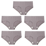 5PCS/Set Women's Panties Cotton Underwear Seamless Plus Size Briefs Low-Rise Soft Panty Women Underpants Female