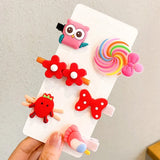 New Girls Cute Cartoon Flower Geometric Hairpins Sweet Headband Hair Ornament Barrettes Hair Clips Fashion Hair