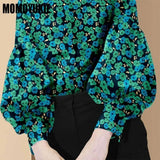 mujer de moda 2022 summer Top female women shirts Women's plaid printed shirt Blouses tops Long sleeve Chic woman