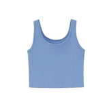 Summer Tracksuits Woman Three Piece Set Short T-shirts Sleeveless Tank Tops High Waist Shorts Casual
