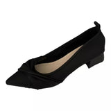 Famous Pointy-Headed Solid Single-Shoe Women In The Autumn Of 2025 New Net Red With 100 Single Shoes With Anti-Slip