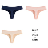 3Pcs/Lot Sexy Women Thongs G String Seamless Panties Low-Rise T-back Comfortable Lingerie Female Underwear Drop