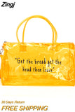 Transparent Waterproof Yoga Gym Bag Outdoor Sports Fitness Handbag Unisex Hiking Yoga Messenger Bag Workout Shoulder