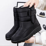 Women Boots Mid-Calf Winter Shoes For Women Snow Boots Casual Watarproof Platform Heels Botas Mujer 2022 New Winter Boots