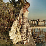 Print Tunic Long Kimono Plus Size Sexy Beach Wear 2022 Summer Clothing For Women Tops and Blouses Shirts