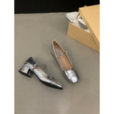 Fairy Style Design Elegant Mary Treasure Shoes Summer New Temperament Thick Heel Increase Thin Single