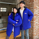 In The Winter Of 2024, Both Sides Wear Long Cotton Clothes Male Popular Brand Ruffian Handsome Loose Design Sense Fashion Warm Padded Clothes-Outfit