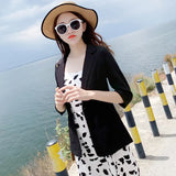 Zingj And Linen Imitation Hemp Small Suit Female 2024 Summer Thin Korean Version Leisure Slim Show Thin Professional Seven Minutes Sleeve Suit