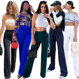 Fashion Slim High Waist Personality Flared