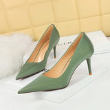 Zingj Retro High Heels Women's Shoes With Ultra High Heel Shallow Pointed Spring And Autumn New High Heel Single
