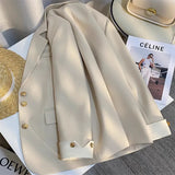 Zingj Spring Dress New Advanced Design Sense Blue Suit Jacket Female Korean Foreign Style Korean Version Casual Small Suit