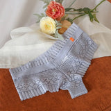 Hollow High Waist Briefs Breathable Women's Underwear Sexy Mesh Lace Lingerie Waist Hollow Female Underpants One