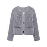 Autumn Street Shirt Fashion Cute Crochet Wool Vest Knitted Thick Knitted Vest Women's