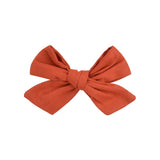Flower Cotton Hair Bows With Clip For Baby Girls Plaid Boutique Hair Clips Hairgrip Barrettes Headwear Hair