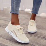 Women Shoes 2022 Summer Mesh Breathable Sneakers Women Platform Casual Sport Shoes Women Comfort Lace Up Running Shoes Plus