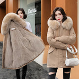 Cotton-Padded Clothes Women 2024 Winter New Fashion Warm And Thick Down Cotton-Padded Jacket Women In The Long Cotton-Padded Jacket Women's Jacket Women-Outfit