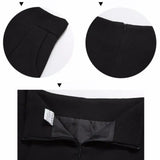 Shorts Spring Summer Casual High Waist A-line Shorts 2021 Loose Wide Leg Chiffon Shorts Chic Lady Black White Suit