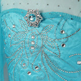 Girls Party Princess Dress Baby Girls Summer Elegant Long Sleeve Blue Dresses Birthday Party Fantasy Ball