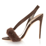 Banquet High-Heeled Sandals Ball Plush Sandals Chengdu Supply