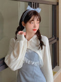 Japanese Sweet Lolita Dress Women Bow Pink Kawaii Party Mini Dresses Female Blue Princess Korean Fashion Dresse Winter