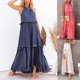 Hot New Summer Women's New Temperament Long Drag Skirt Skirt Dress