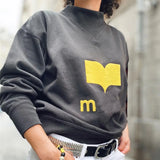 Solid Flocking Print Sweatshirts for Women Autumn Winter Couple Turtleneck 2022 Fashion Unsex Streetwear Pullovers