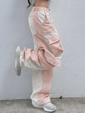 Patchwork Corduroy Cargo Pants- Outfit