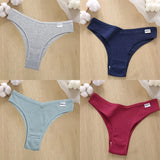 Cotton Panties Women's Panties FINETOO Sexy Female Underpants Low Waist Underwear Women Pantys Lingerie