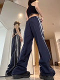 Patchwork Striped Baggy SweatpantsOutfit