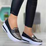 Zingj New Casual Single Shoes Solid Color Round Head Low Top Belt Buckle Soft Sole Work Shoes Bean Shoes- Outfit